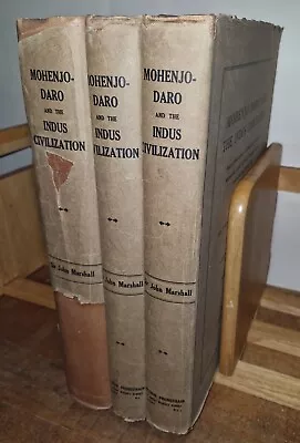 Mohenjo-Daro And The Indus Civilization Sir John Marshall 1st Ed 1931 3 Vol • £1500