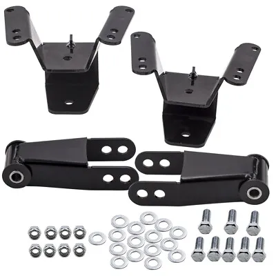 4 Inch Drop Lowering Kit Rear Spring Shackles Hanger For Chevy GMC C10 1973-87 • $168.45