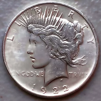 1922 Peace Dollar 90% $1 Coin Us #u901 • $1