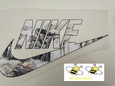 Brand New Nike Snow Dtf Iron On Colourful Picture Decal Use On Any Colour! (2n) • $10.99