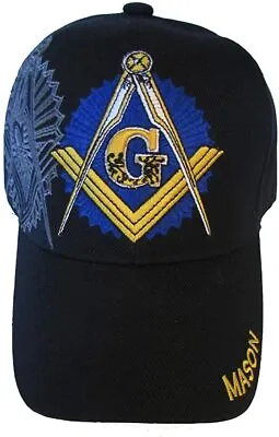 Freemason Mason Masonic Hat Cap Embroidered Adjustable Shadow FAST SHIPPING • $10.88