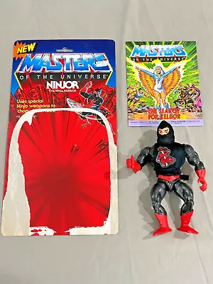 Ninjor W/ Card & MiniComic Series 6 Vintage MOTU Action Figure Masters Universe • $80.98