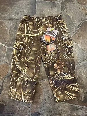 Game Winner Boys Youth XS Durasoft Max-4 Camoflauge Cargo Adj. Pants!!(2) • $19.99