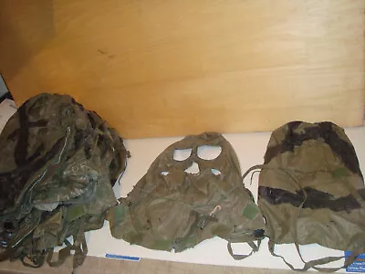Lot Of 19 Military M-17 Gas Mask Chemical Bio HOOD M6 Vietnam M17 USMC Army M6A2 • $49.95