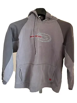 Vintage 90s Gotcha International Gray Grey Sweatshirt Hoodie Men’s Sz Small • $24.95