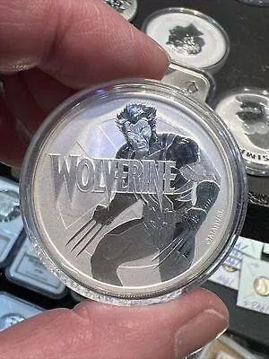 2021 Tuvalu Marvel Series Wolverine 1 Oz Silver $1 Coin GEM BU In Mint Capsule • $40