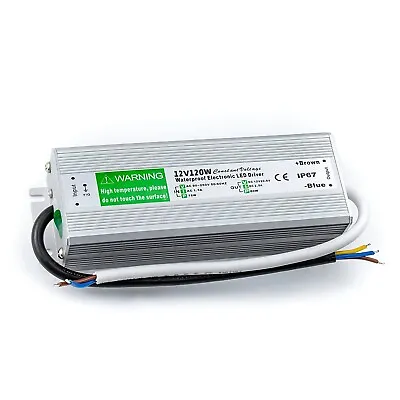 DC 12V 120W Waterproof IP67 LED Driver Power Supply Transformer AC230V  For LED • £23.89