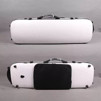 4/4 Violin Case Carbon Fiber Strong Light Strong Hard Case Oblong Case White • $139