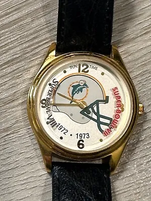 Vintage Miami Dolphins Super Bowl VIII 1972 1973 Women's Watch In A+ Condition • $49.99