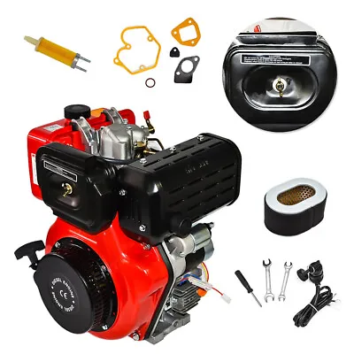 Diesel Engine 411cc Vertical 4 Stroke Single Cylinder 10HP 72.2mm Shaft Air-cool • $785.69