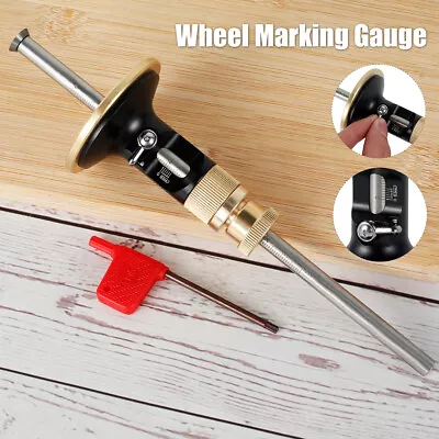 Wood Scribe Tool 2 In 1 Wheel Marking Gauge With Scale Heavy-Duty Scj • $39.19