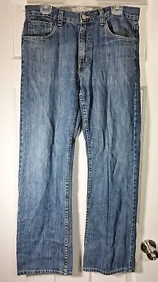 Tommy Hilfiger Freedom Jeans Mens 33x32 Relaxed Straight Medium Wash Blue Denim • $17