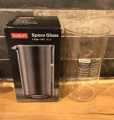 £22 • Buy Bodum Spare Cafetiere Glass With Spout  8 Espresso Cup Size  1.0L