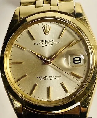 ROLEX Yellow Gold OP Date. ALL ORIGINAL WITH BOX And COA. • $3246.38