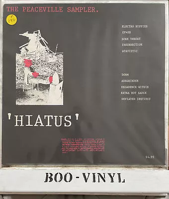 VARIOUS Hiatus The Peaceville Sampler Rare Punk Hardcore Vinyl Lp Record EX / NM • £26.26