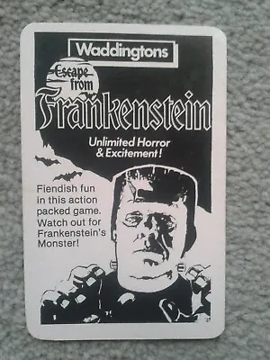 Top Trumps Very Rare Frankenstein  Waddingtons Collectors Card  • £2