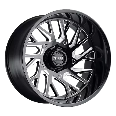 20x12 Tuff T4B Gloss Black & Milled DIRECTIONAL Right Wheel 6x5.5 (-45mm) • $370.50