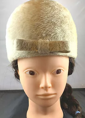 Designed By Draper G.fox & Co. Women's Vintage Beige/cream Faux Fur Fuzzy Hat • $30