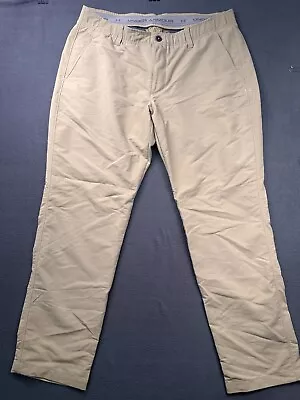 Under Armour Pants Mens 36x30 Beige Performance Golf Activewear Chino • $19.99