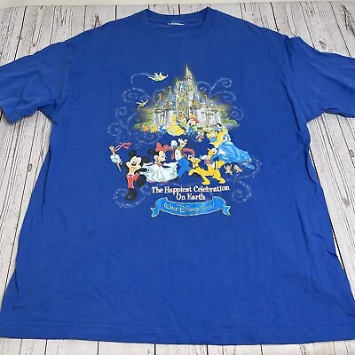 Vintage Walt Disney World Happiest Celebration On Earth T Shirt Mens Size Large • $17.95