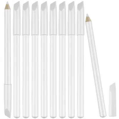 10 Pieces White Nail Pencils 2-In-1 Nail Whitening Pencils French Manicure Pen • $13.19