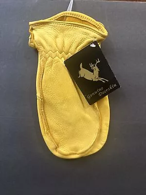 North American Trade Tan Deerskin Chopper Mitten (Unlined) 100% Deerskin M • $35