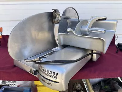 Vintage Hobart 410 Meat Cheese  Slicer Stainless Aluminum W/Sharping Attachment • $459.50