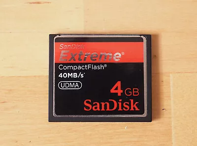 Sandisk Extreme 4GB Compact Flash Card CF 40MB/s UDMA • $30