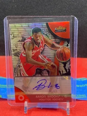 2007-08 Topps Finest Refractor Autograph #75 Aaron Brooks Houston Rockets NBA • $5.75