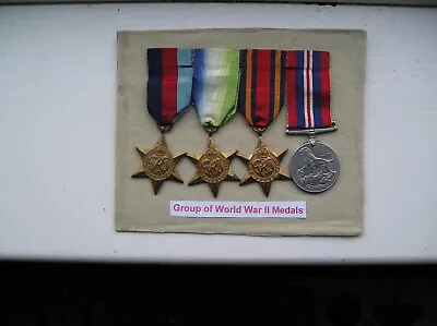 2 Groups Of WW2 Medals Comprising 5 Stars 2 1939-45 War Medals & 1 Def Medal • $94.72
