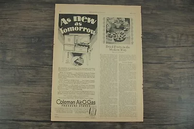 Vintage 1929 Coleman Lamp Lantern Heater Iron & Stove Ad • $10.99