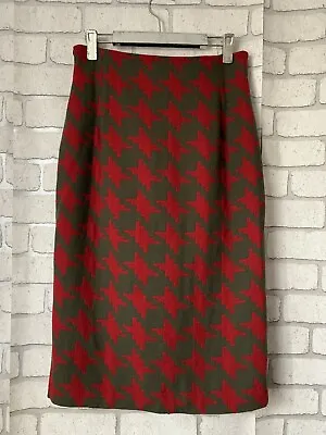 £19.99 • Buy Jaeger Patterned Wool Skirt Uk 12 
