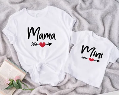 £5.90 • Buy Personalised Mothers Day T-Shirt  Matching  Mother And Daughter Mum Tshirt