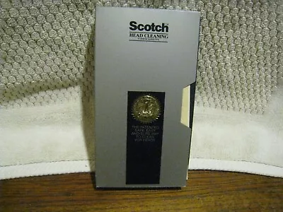 Scotch 3M Head Cleaning Video Cassette VHS Cleaner For VCR 1988 Olympic Sponsor • $12.75