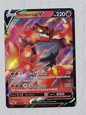 Pokémon TCG Incineroar V Champions Path 008/073 Holo Ultra Rare • $1.23