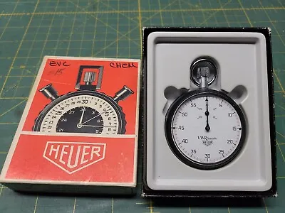 Vintage Heuer Leonidas VWR Scientific Stopwatch In Box 62380-024 • $150