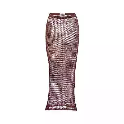 SUBSURFACE Open Knit Sheer Midi Dress/Maxi Skirt - M - NWT • $150