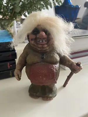 VINTAGE NYFORM TROLL W/ WALKING STICK And ORIGINAL SEALED TAG DISCONTINUED • $60