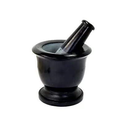 Simple Black Soapstone Mortar And Pestle Set • $24