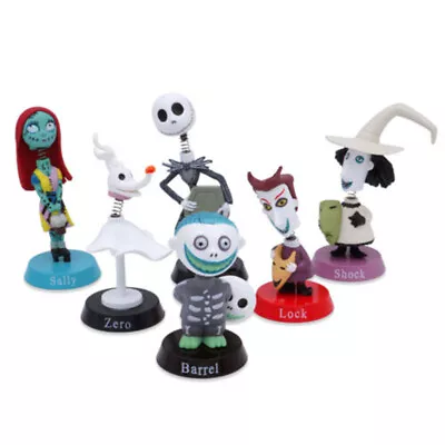 New The Nightmare Before Christmas Jack Skellington Figure Cake Topper 6pcs Toys • £8.88