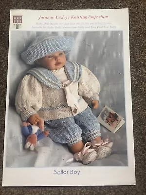 Jacquay Yaxley Sailor Boy Knitting Pattern • £3.45