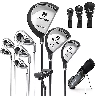 9 PCS Men's Complete Golf Club Set Right Handed With 460cc Alloy Driver Irons • $179.99