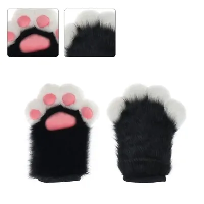 Cat Gloves Devil Girls Halloween Cosplay Squeak Props Beast Fursuit • $69.14