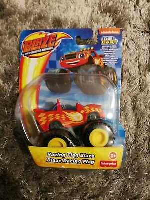 Genuine Blaze And The Monster Machines Racing Flag Blaze Die Cast BNIB • £19.99