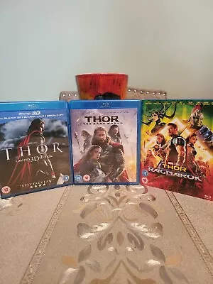 Thor 1-3 Movie Trilogy Collection (Blu-ray 2018) - Region UK Europe Free Post  • £9.95