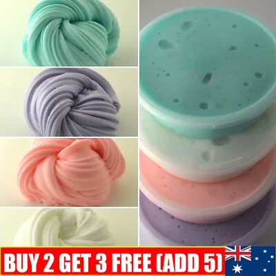 60ML Fluffy Slime Kit Cotton Candy Mud Floam Cloud Putty Set Stress Relief Kids • $10.55