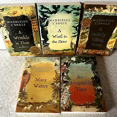 Madeleine L'Engle COMPLETE Set Of 5 A Wrinkle In Time Quintet Series Paperback • $19.95