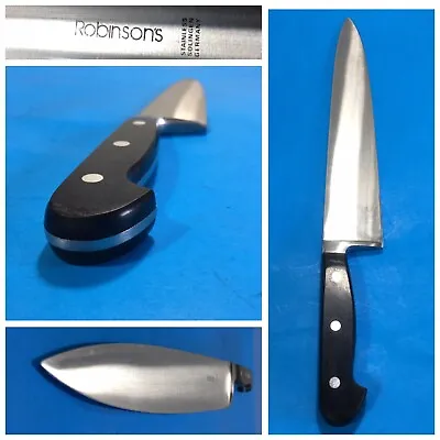 $36 • Buy Vintage Robinson’s 10.5” BLADE HEAVY DUTY CHEF’S KNIFE Made In SOLINGEN, GERMANY