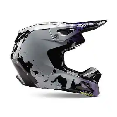 Fox Racing V1 Morphic Mx Helmet - Black/white - Motocross/offroad • $160.99