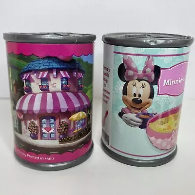 Disney Pretend Play Toy Canned Food Groceries Minnie Mouse- Lot Of 2 • $5.36